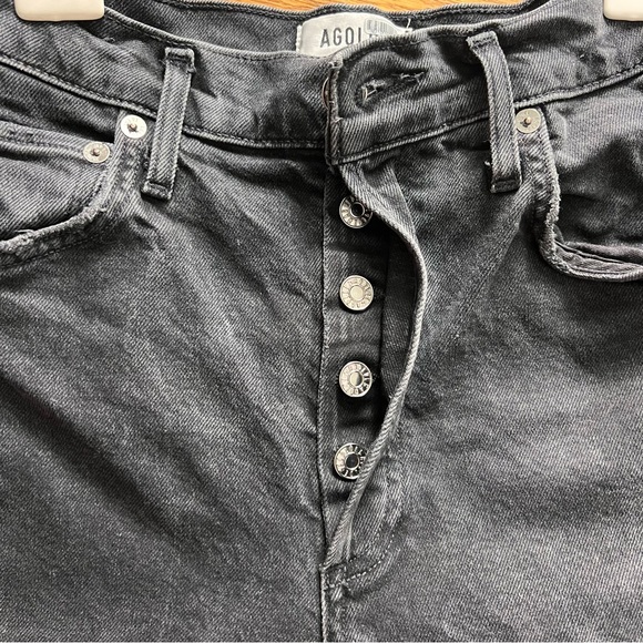 Agolde Riley High Rise Straight Cropped Jeans - Picture 6 of 11